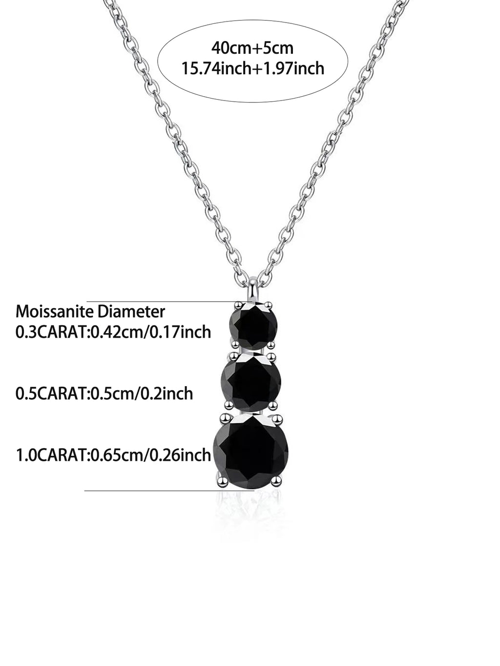925 Silver Moissanite 1.8 Carats Rising Collarbone Necklace Feminine High-End Best Gift for Girlfriend or Best Friend